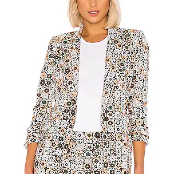 Smythe Jackets & Blazers - SMYTHE Lounge Blazing in Graphic Floral, Size 2
